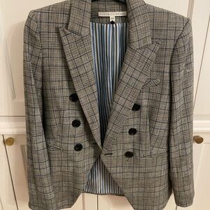 Veronica Beard Gray Plaid Blazer